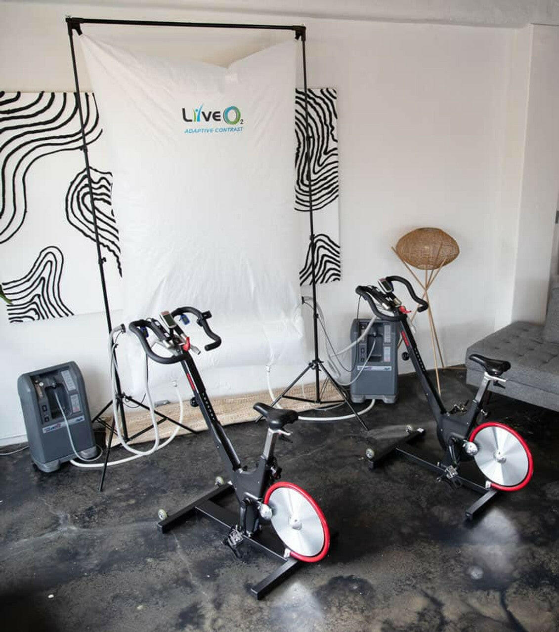 LiveO2 Dual User Adaptive Contrast System (Bike Not Included).